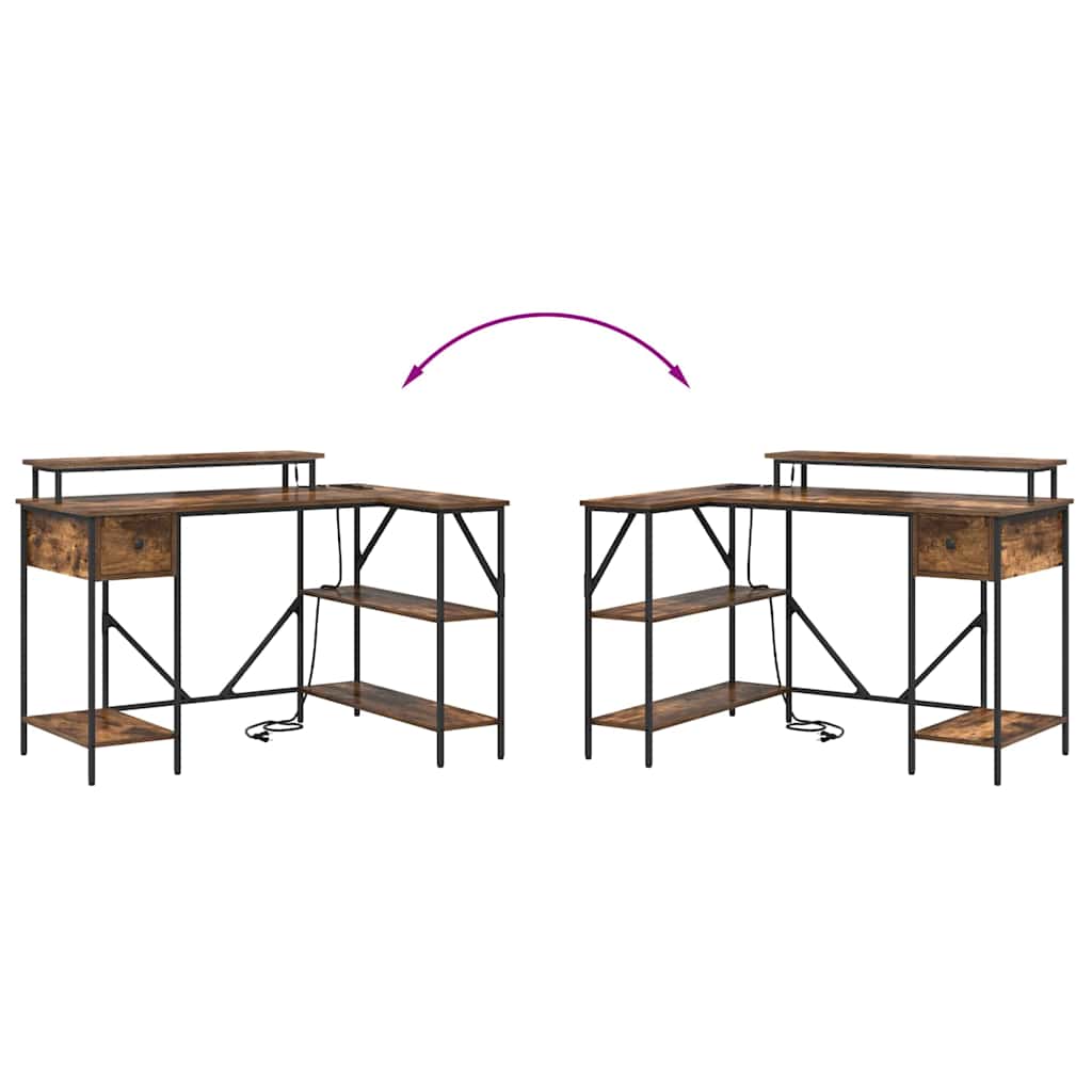 Stol Dimljeni hrast 120 x 79 x 86,5 cm Konstruirano drvo