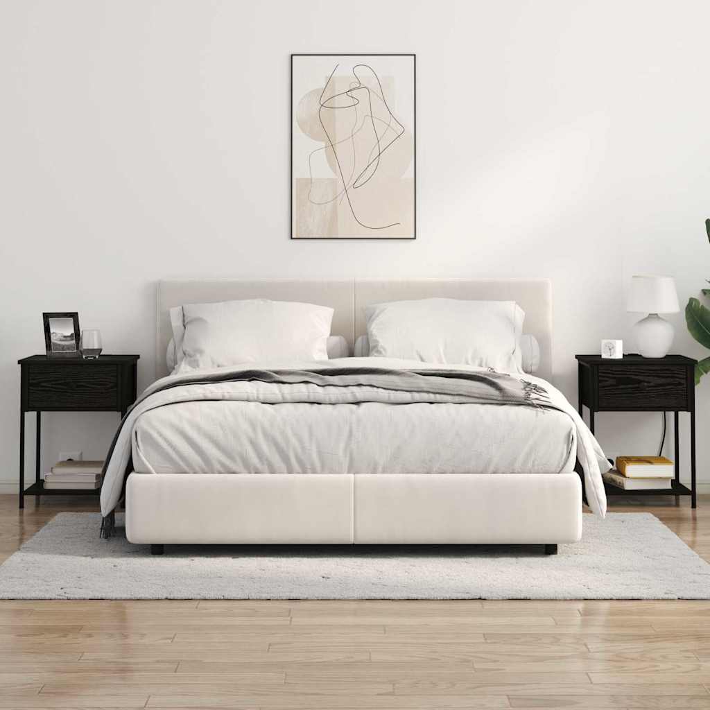 Noćni ormar Crni hrast 42 x 41 x 56 cm Konstruirano drvo