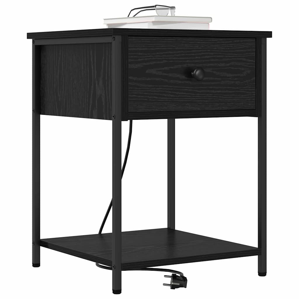Noćni ormar Crni hrast 42 x 41 x 56 cm Konstruirano drvo