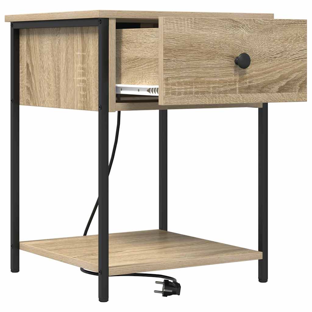 Noćni ormar s ladicama 2 pcs Sonoma hrast 42 x 41 x 56 cm
