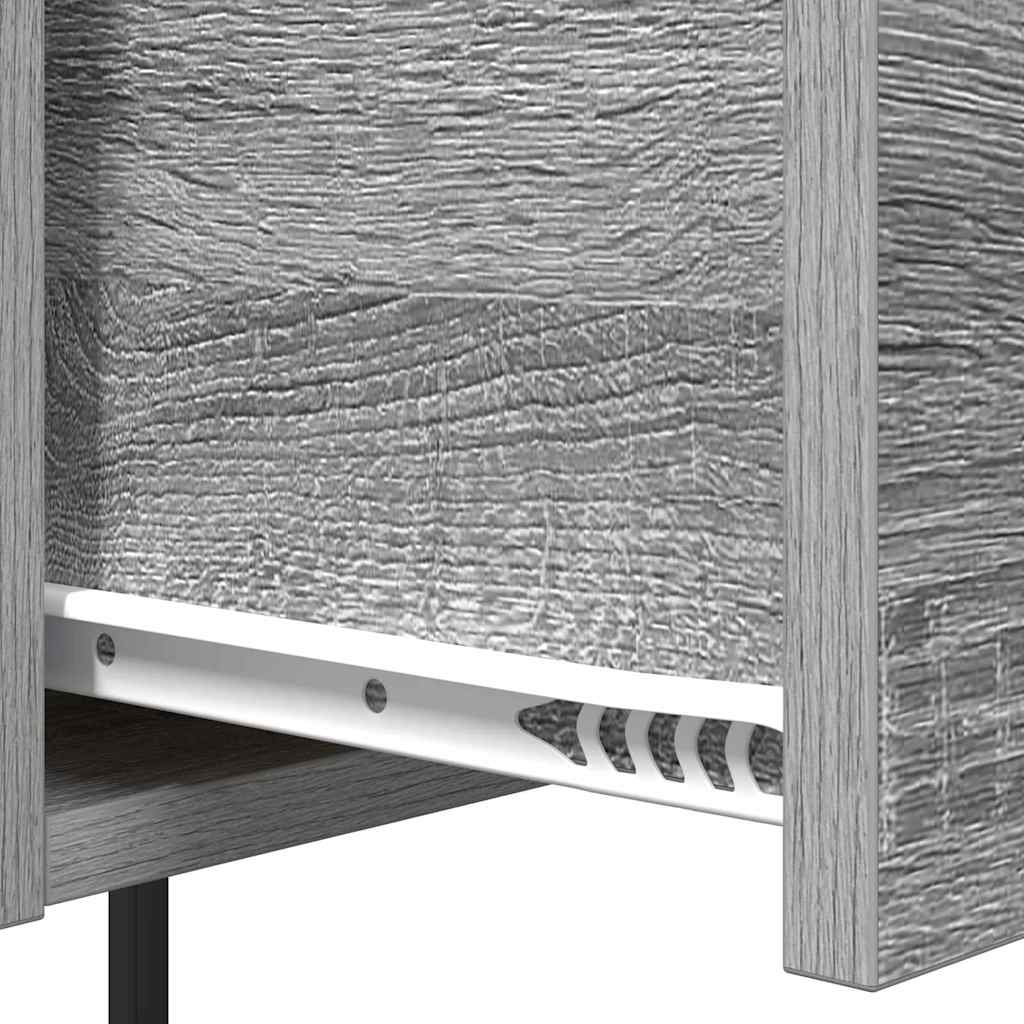 Noćni ormar 2 pcs Siva Sonoma 42 x 41 x 56 cm Konstruirano drvo