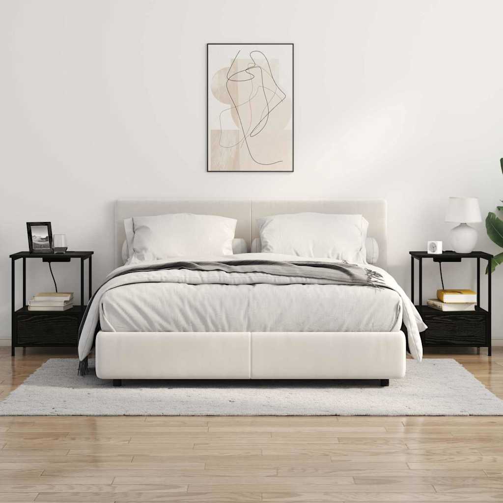 Noćni ormar Crni hrast 42 x 41 x 56 cm Konstruirano drvo