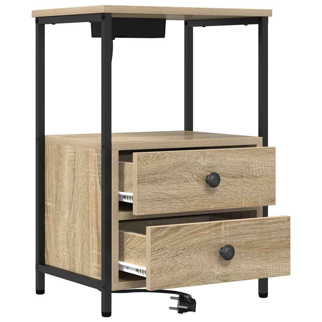 Noćni ormar Sonoma hrast 40 x 31 x 60 cm Konstruirano drvo