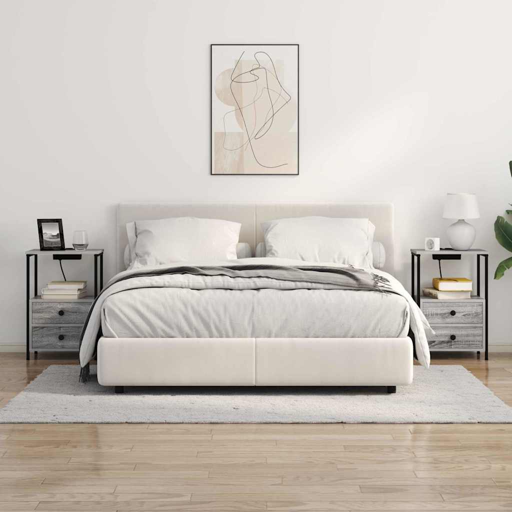 Noćni ormar Siva Sonoma 40 x 31 x 60 cm Konstruirano drvo