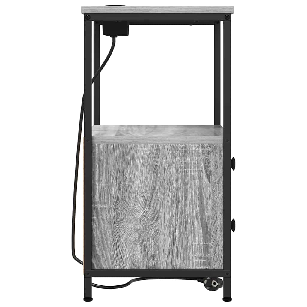 Noćni ormar Siva Sonoma 40 x 31 x 60 cm Konstruirano drvo