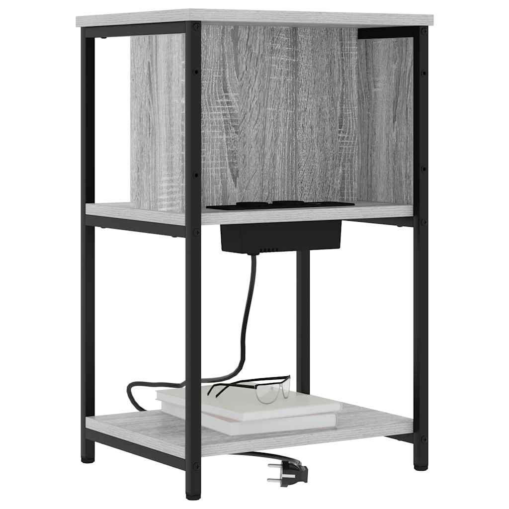 Noćni ormar Siva Sonoma 38 x 31 x 61 cm Konstruirano drvo