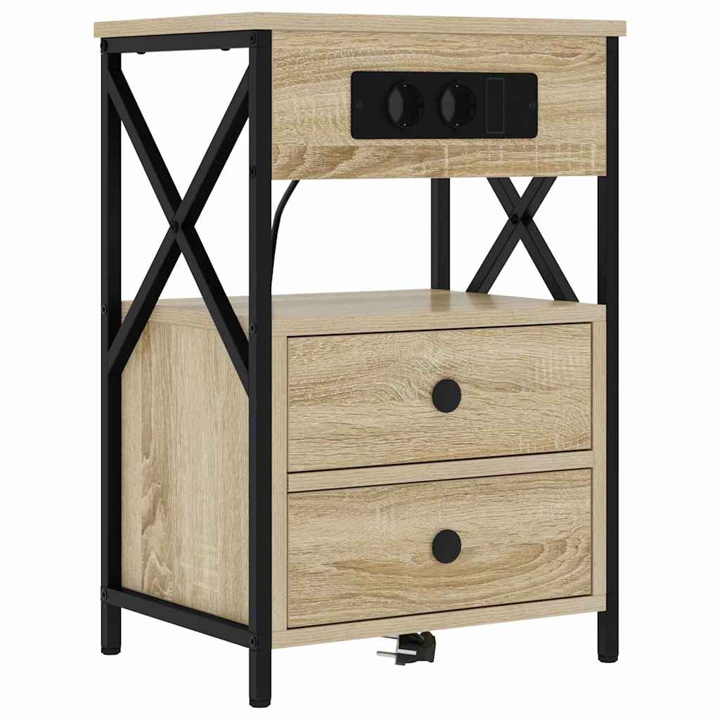 Noćni ormar Sonoma hrast 40 x 31 x 60 cm Konstruirano drvo