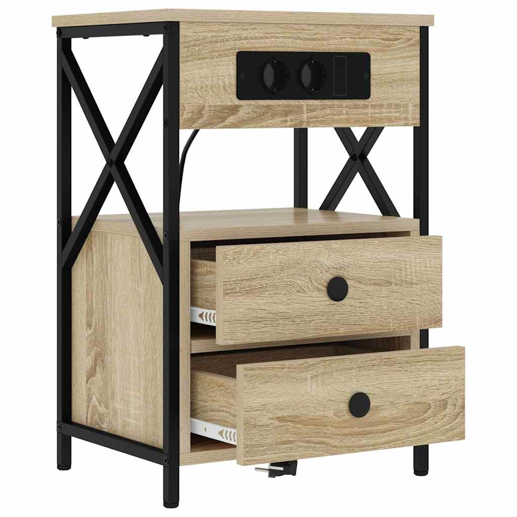 Noćni ormar Sonoma hrast 40 x 31 x 60 cm Konstruirano drvo