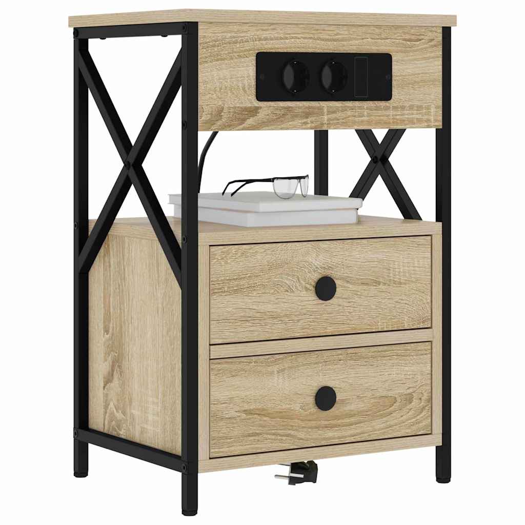 Noćni ormar Sonoma hrast 40 x 31 x 60 cm Konstruirano drvo