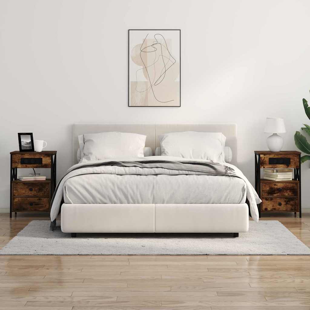 Noćni ormar Dimljeni hrast 40 x 31 x 60 cm Konstruirano drvo