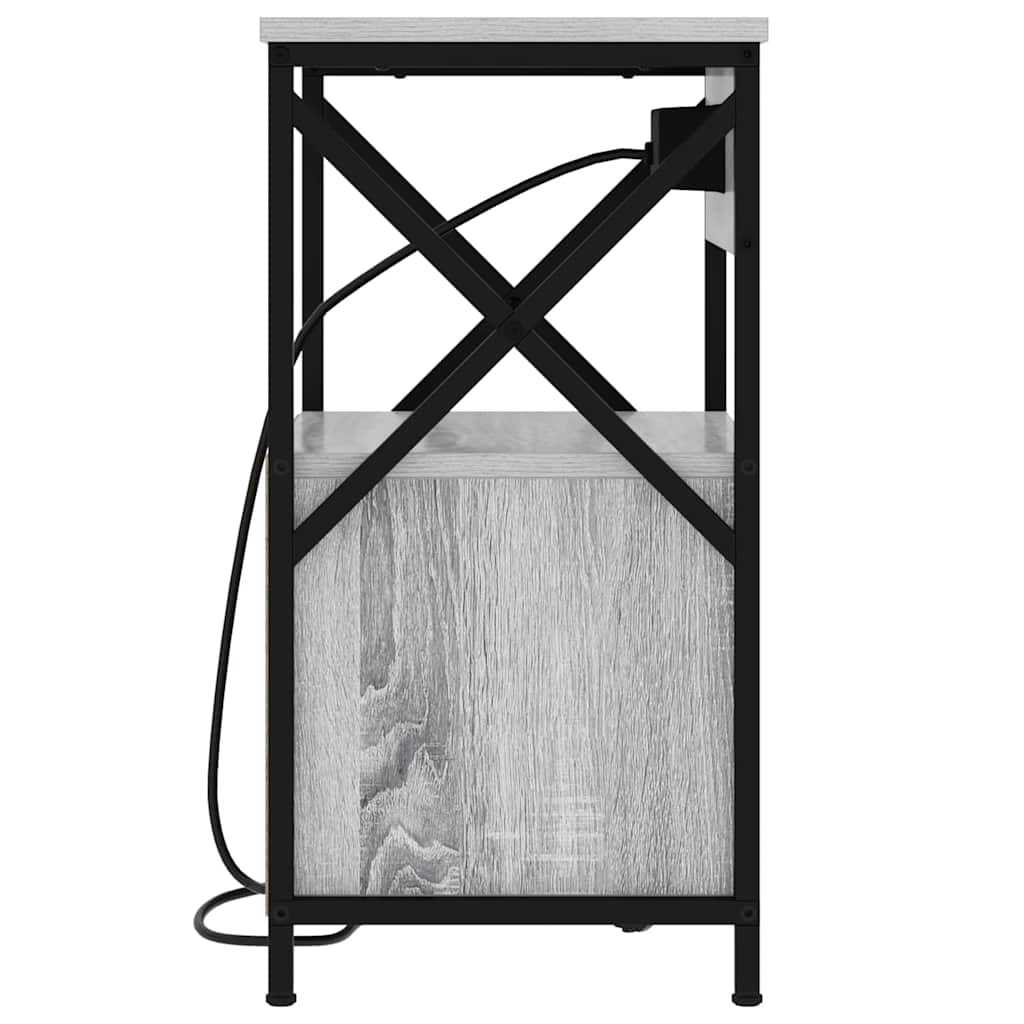 Noćni ormar Siva Sonoma 40 x 31 x 60 cm Konstruirano drvo