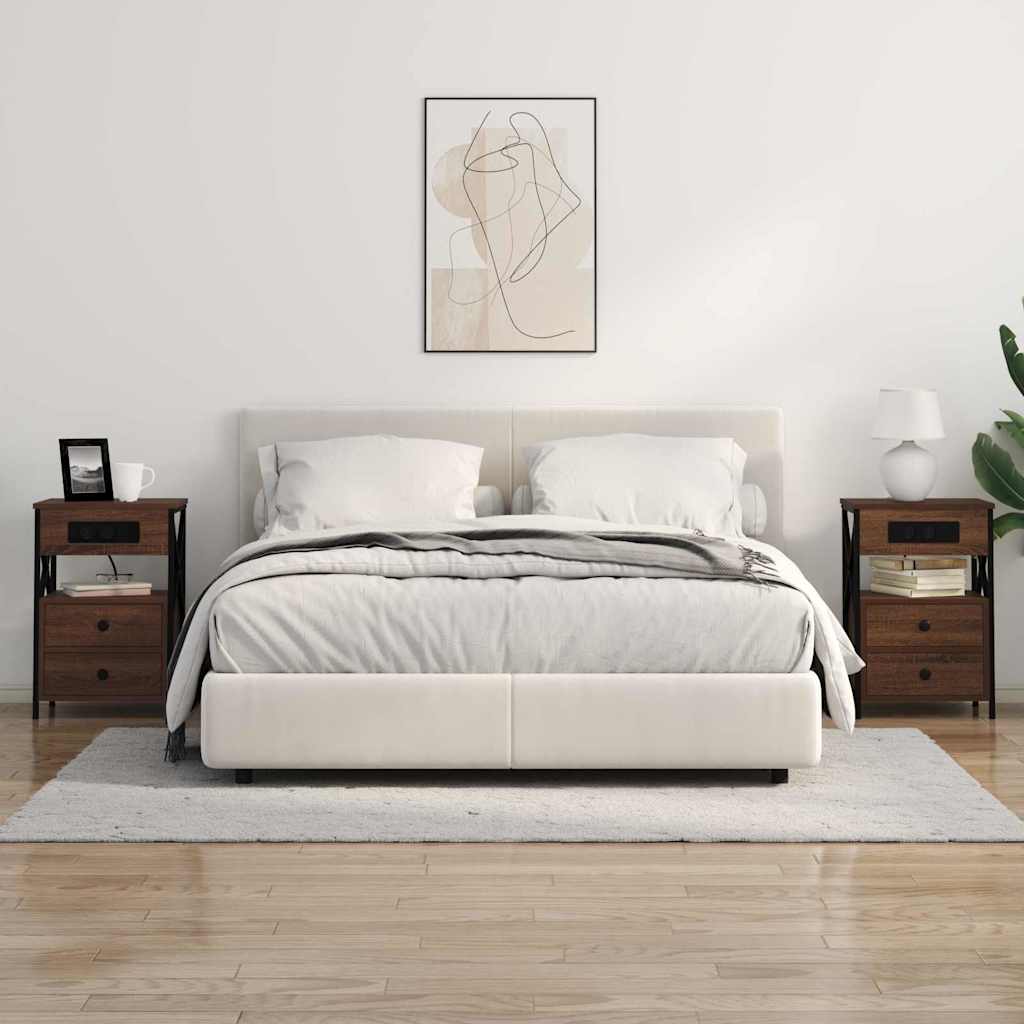 Noćni ormar Smeđi hrast 40 x 31 x 60 cm Konstruirano drvo