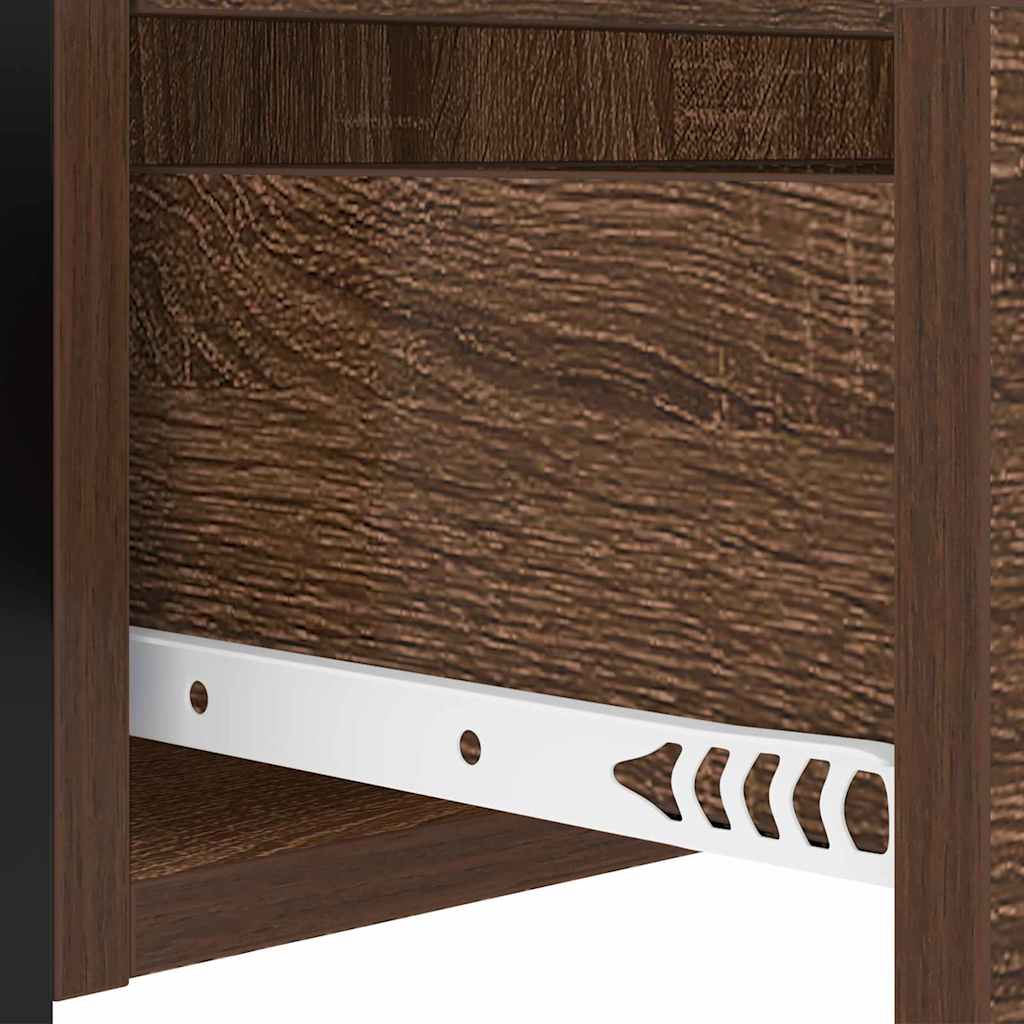 Noćni ormar 2 pcs Smeđi hrast 40 x 31 x 60 cm Konstruirano drvo