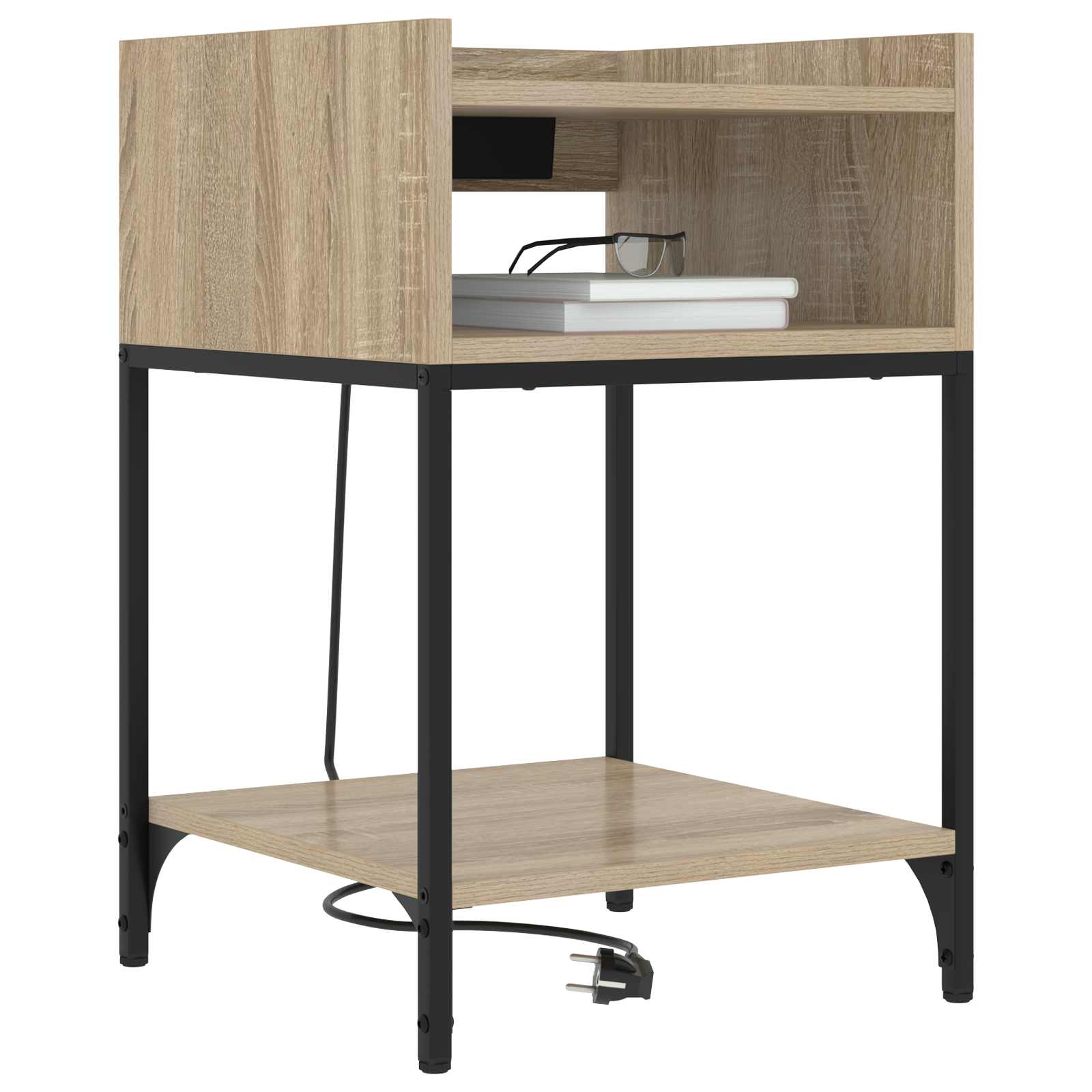 Noćni ormar s policom 2 pcs Sonoma hrast 40 x 40 x 61 cm