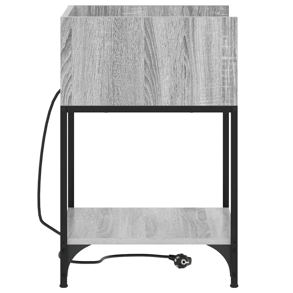 Noćni ormar Siva Sonoma 40 x 40 x 61 cm Konstruirano drvo