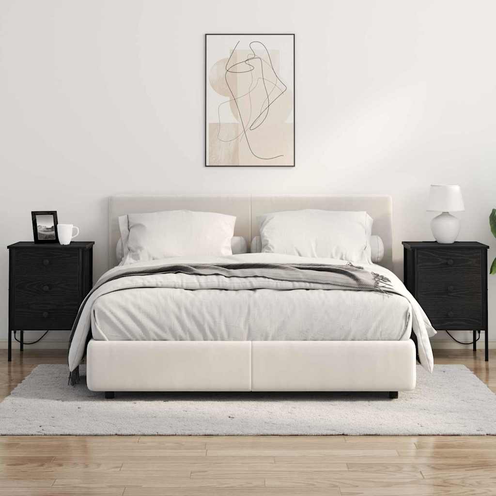 Noćni ormar Crni hrast 42 x 41 x 61 cm Konstruirano drvo