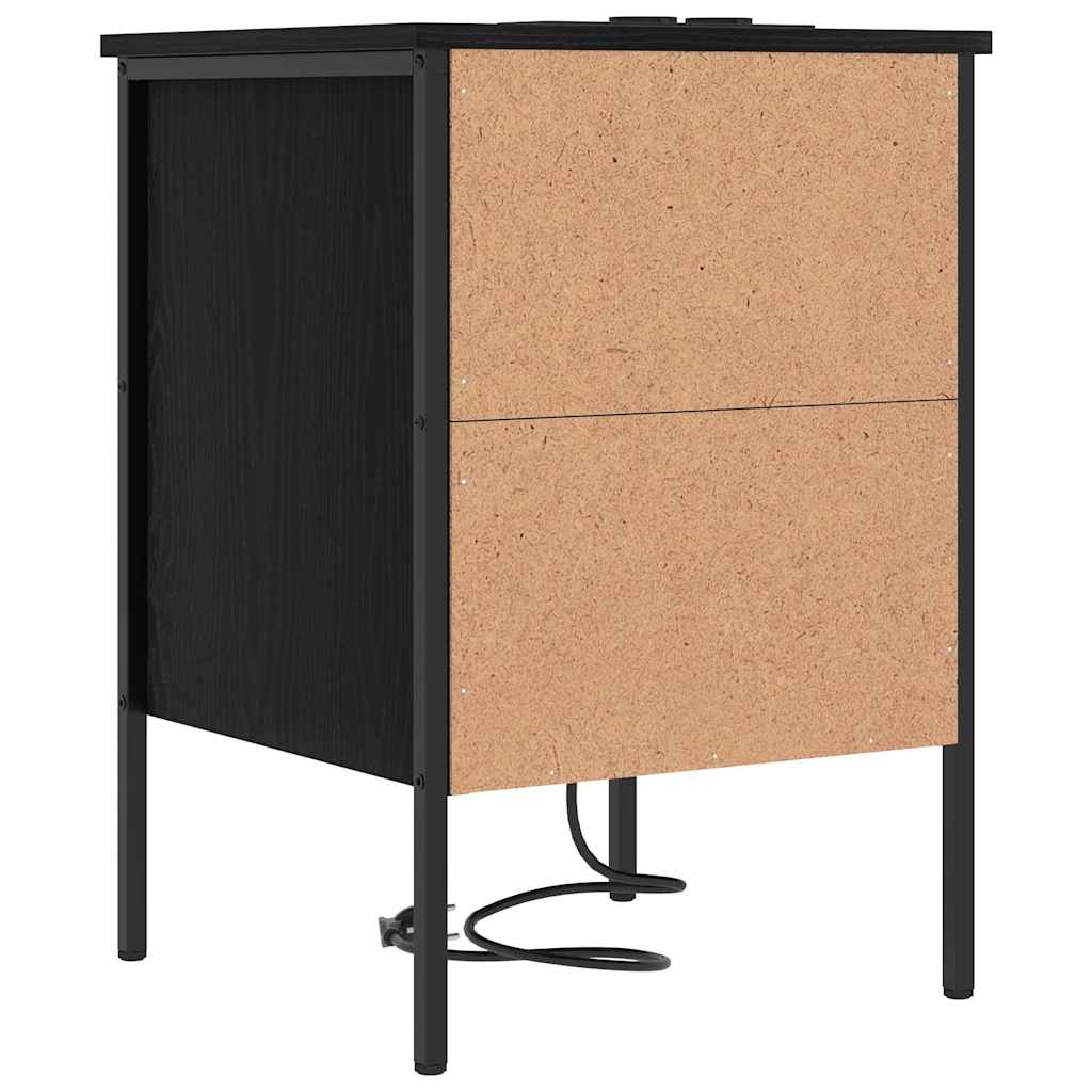 Noćni ormar Crni hrast 42 x 41 x 61 cm Konstruirano drvo