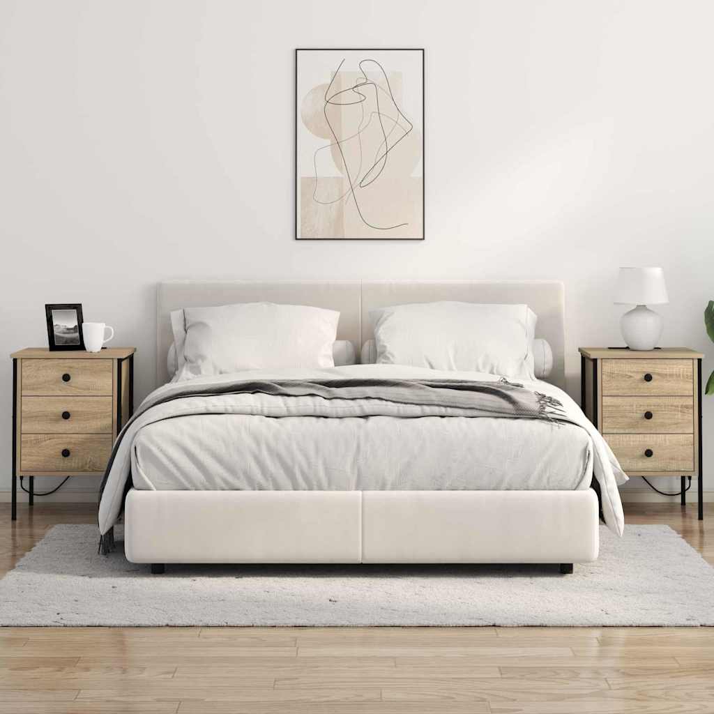 Noćni ormar s ladicama 2 pcs Sonoma hrast 42 x 41 x 61 cm