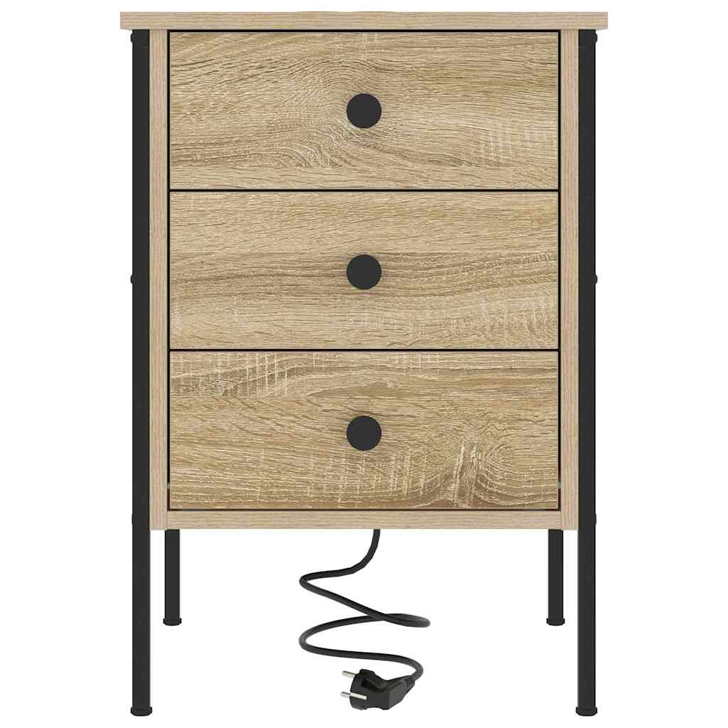 Noćni ormar s ladicama 2 pcs Sonoma hrast 42 x 41 x 61 cm