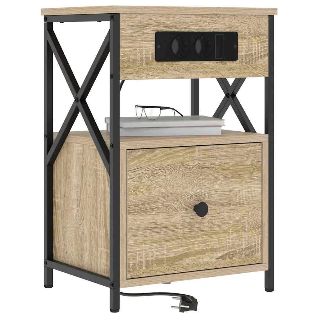 Noćni ormar Sonoma hrast 40 x 31 x 60 cm Konstruirano drvo