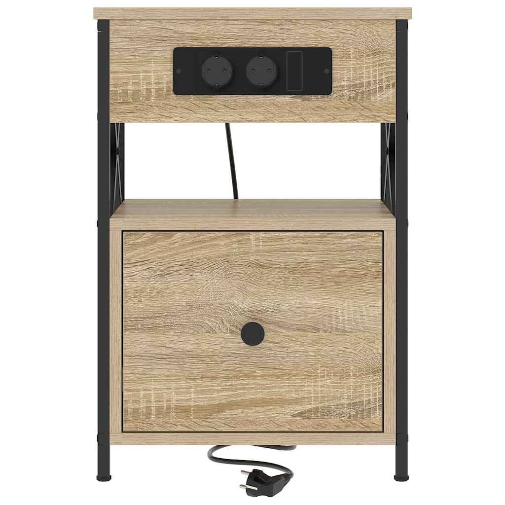 Noćni ormar s ladicama 2 pcs Sonoma hrast 40 x 31 x 60 cm