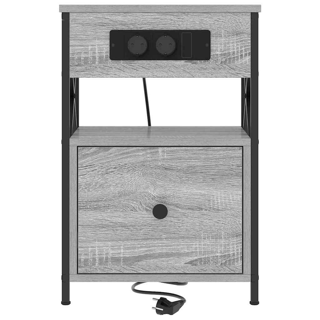 Noćni ormar Siva Sonoma 40 x 31 x 60 cm Konstruirano drvo