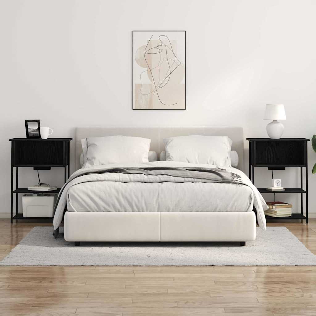 Noćni ormar Crni hrast 55 x 31 x 76 cm Konstruirano drvo