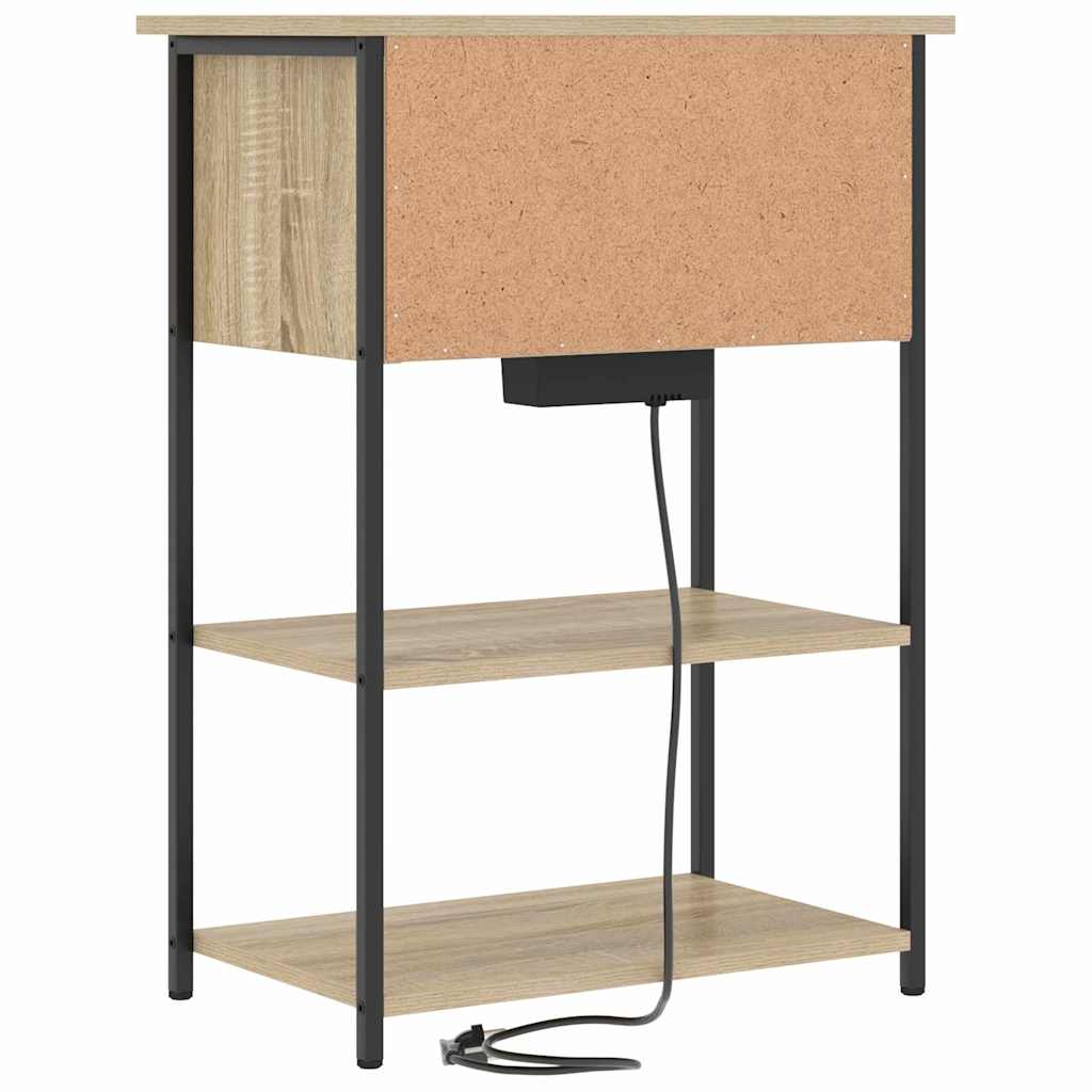 Noćni ormar Sonoma hrast 55 x 31 x 76 cm Konstruirano drvo