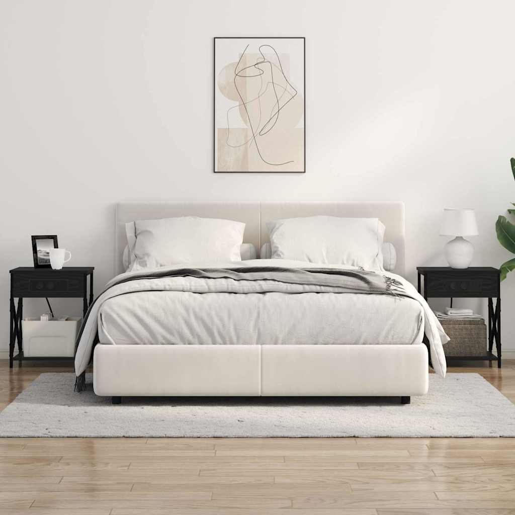 Noćni ormar Crni hrast 41 x 31 x 51 cm Konstruirano drvo