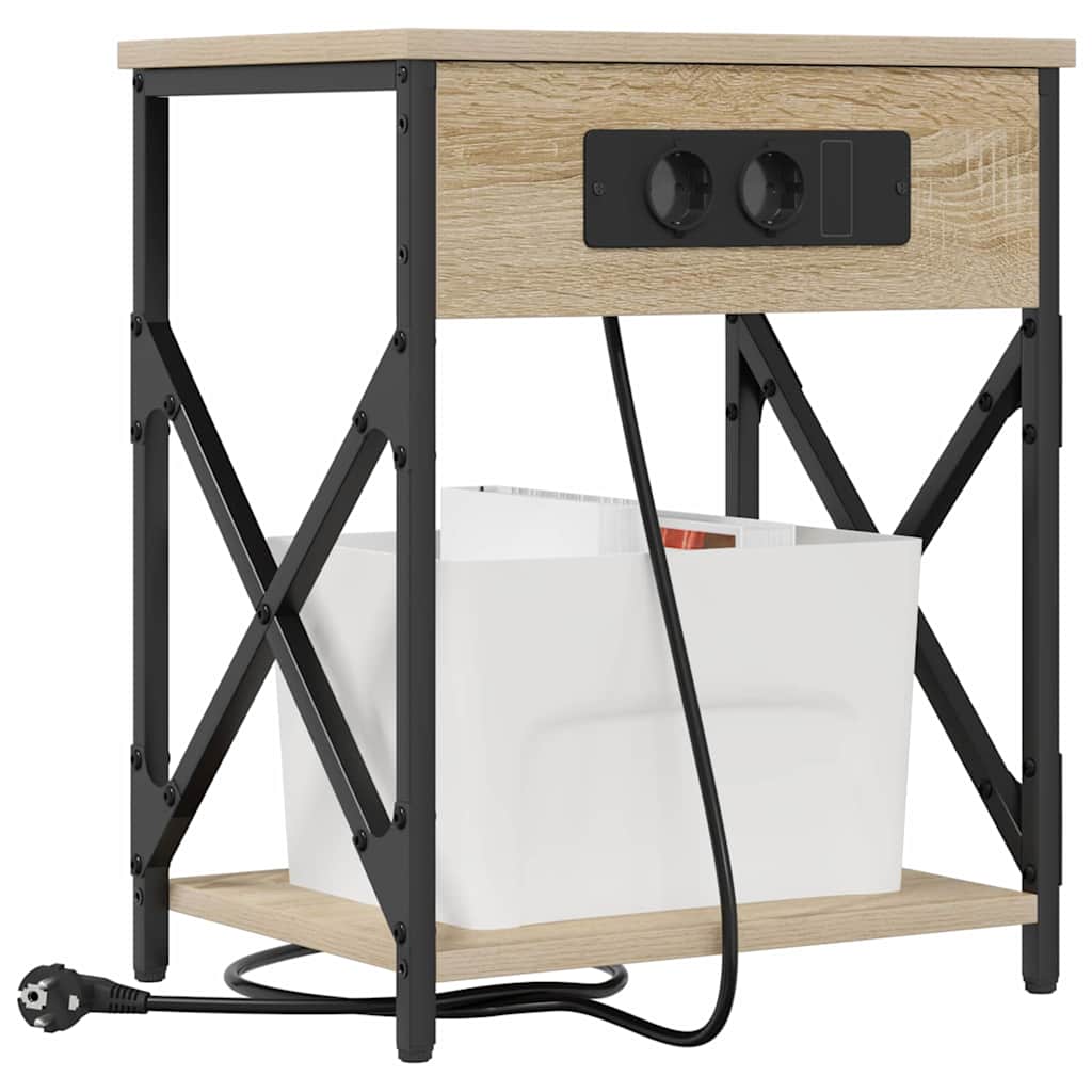 Noćni ormar Sonoma hrast 41 x 31 x 51 cm Konstruirano drvo