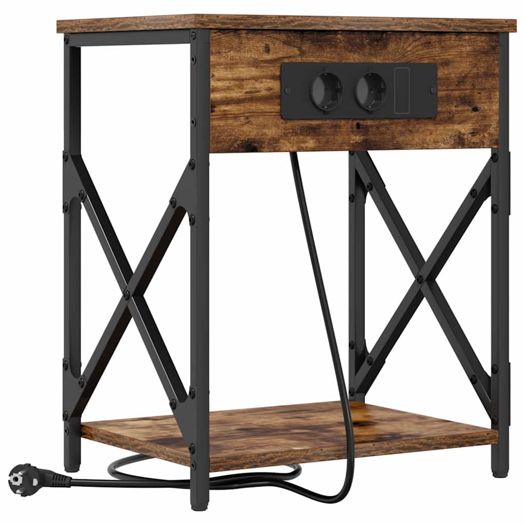 Noćni ormar Dimljeni hrast 41 x 31 x 51 cm Konstruirano drvo