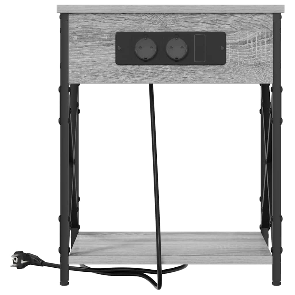 Noćni ormar Siva Sonoma 41 x 31 x 51 cm Konstruirano drvo