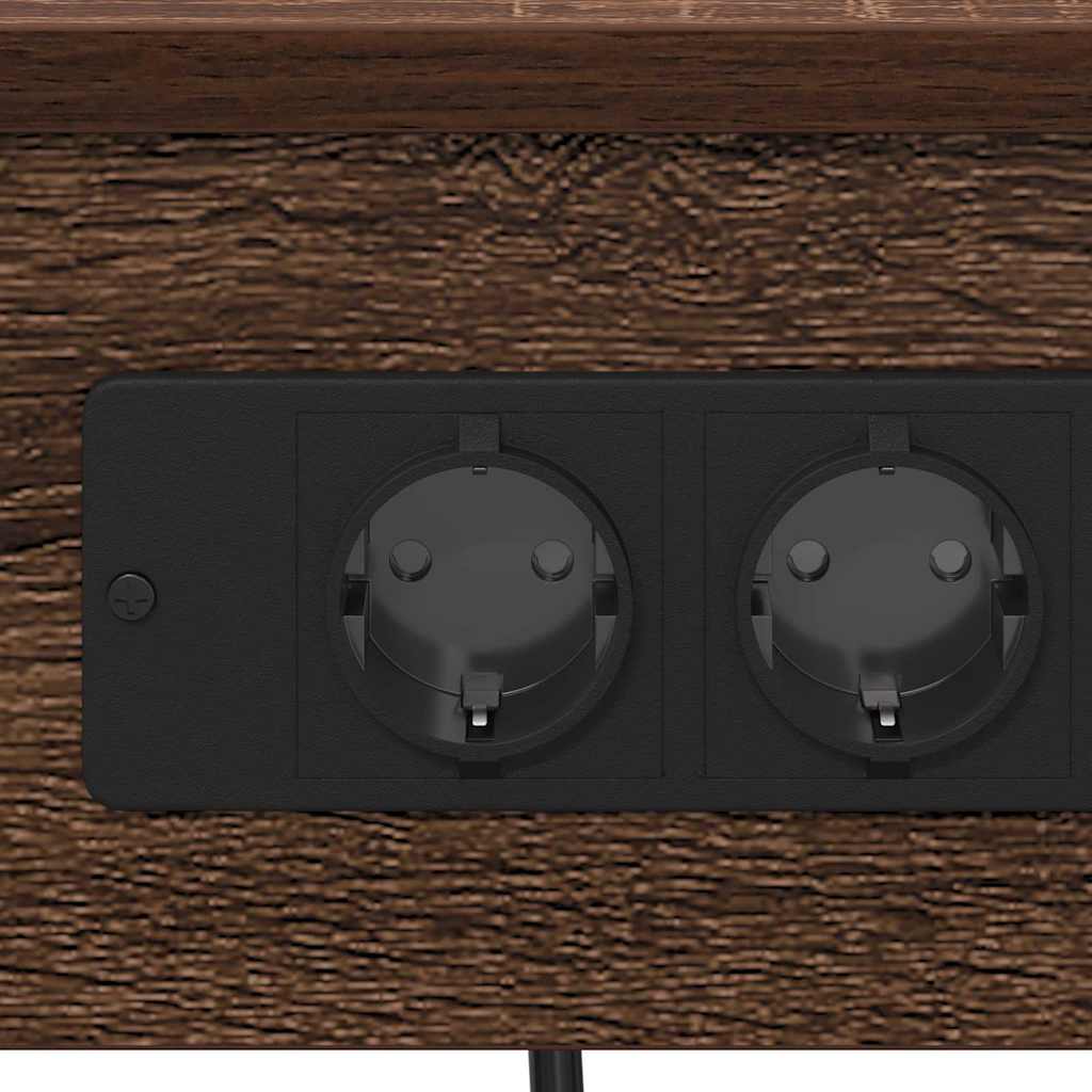 Noćni ormar 2 pcs Smeđi hrast 41 x 31 x 51 cm Konstruirano drvo
