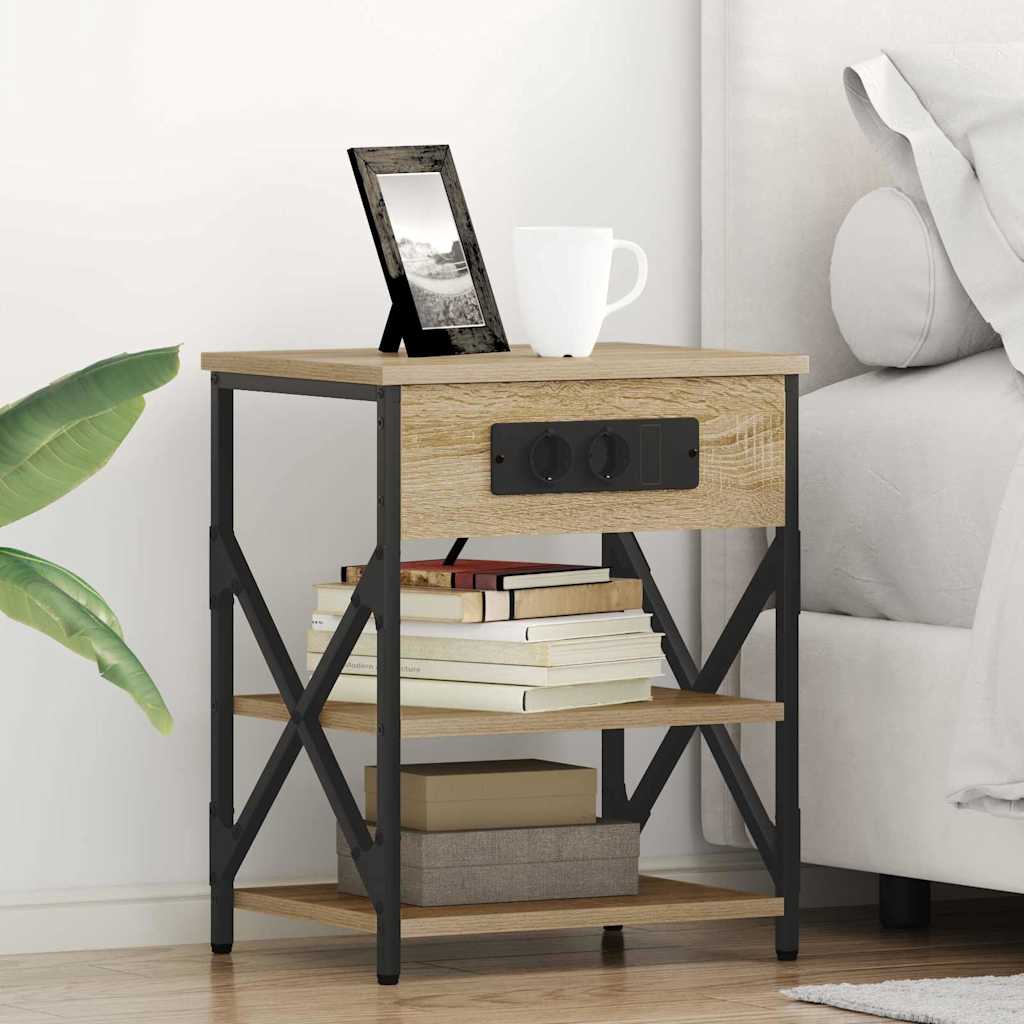 Noćni ormar Sonoma hrast 41 x 31 x 51 cm Konstruirano drvo