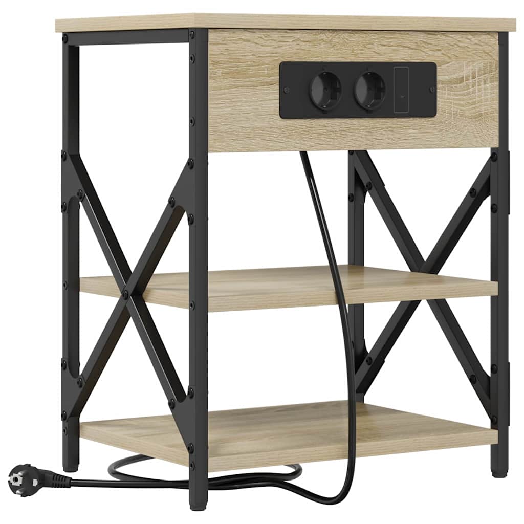 Noćni ormar Sonoma hrast 41 x 31 x 51 cm Konstruirano drvo