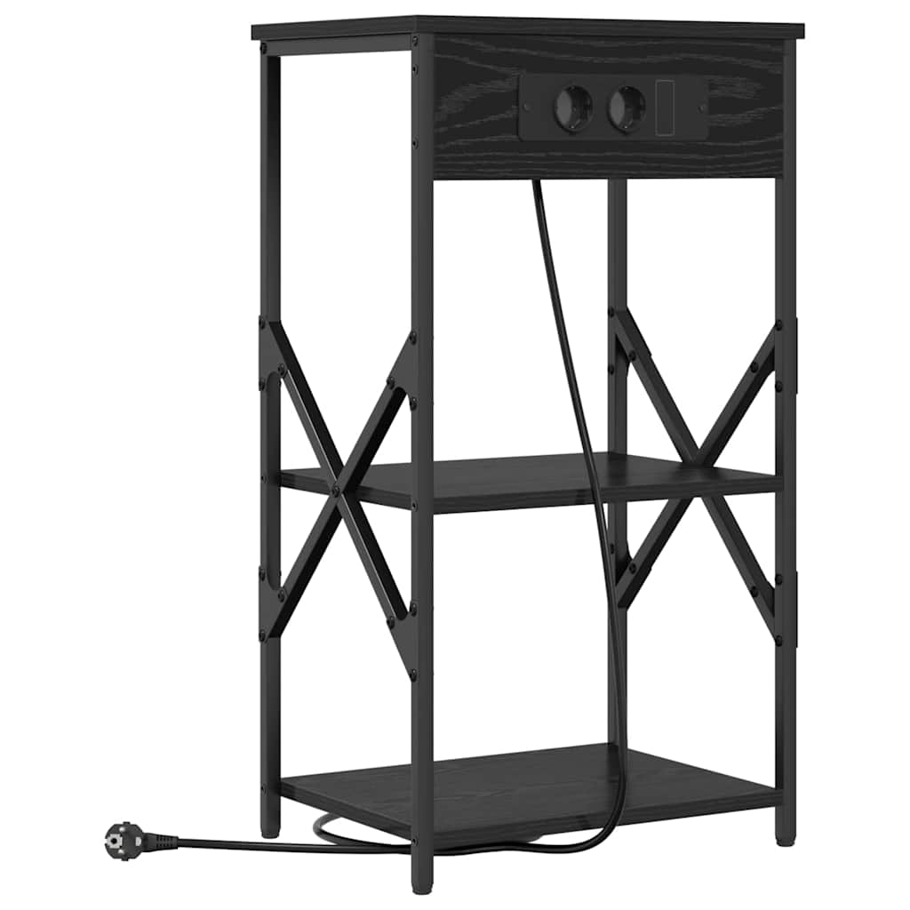 Noćni ormar Crni hrast 41 x 31 x 76 cm Konstruirano drvo