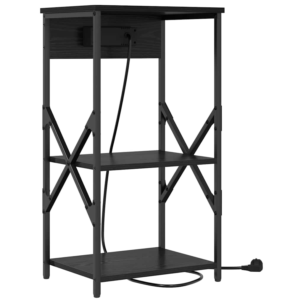 Noćni ormar Crni hrast 41 x 31 x 76 cm Konstruirano drvo