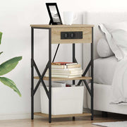 Noćni ormar Sonoma hrast 41 x 31 x 76 cm Konstruirano drvo