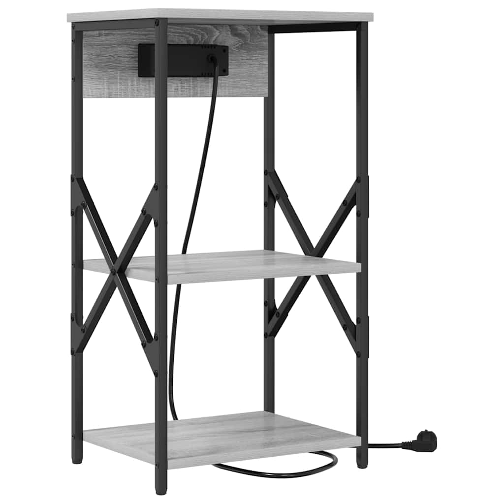 Noćni ormar Siva Sonoma 41 x 31 x 76 cm Konstruirano drvo