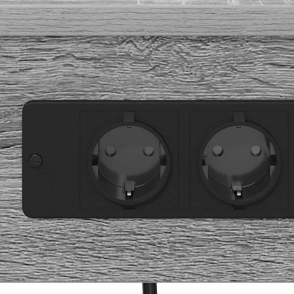 Noćni ormar 2 pcs Siva Sonoma 41 x 31 x 76 cm Konstruirano drvo