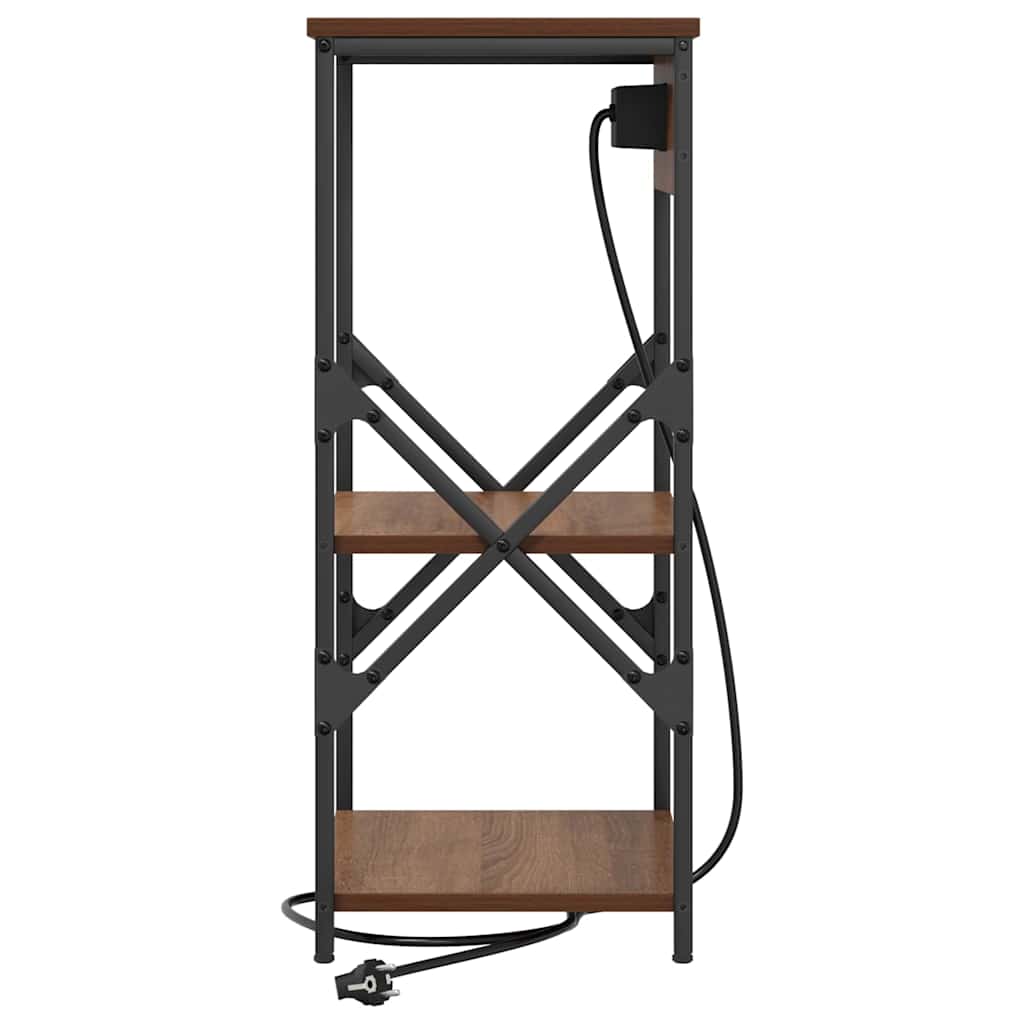 Noćni ormar 2 pcs Smeđi hrast 41 x 31 x 76 cm Konstruirano drvo