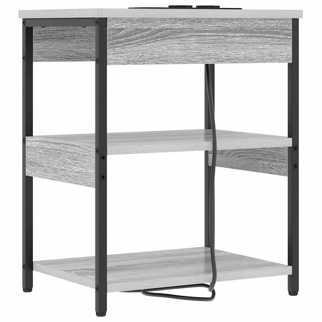Noćni ormar Siva Sonoma 41 x 31 x 51 cm Konstruirano drvo