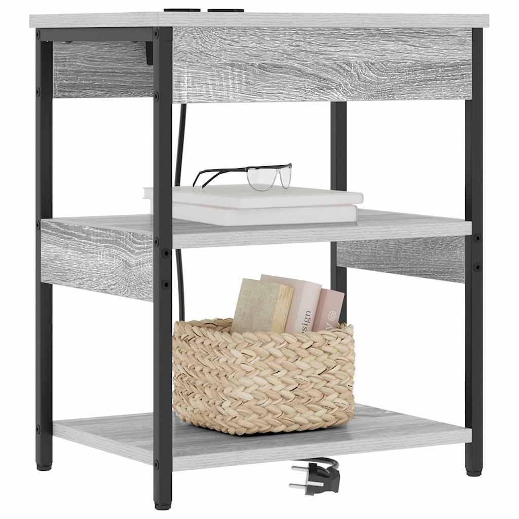Noćni ormar Siva Sonoma 41 x 31 x 51 cm Konstruirano drvo