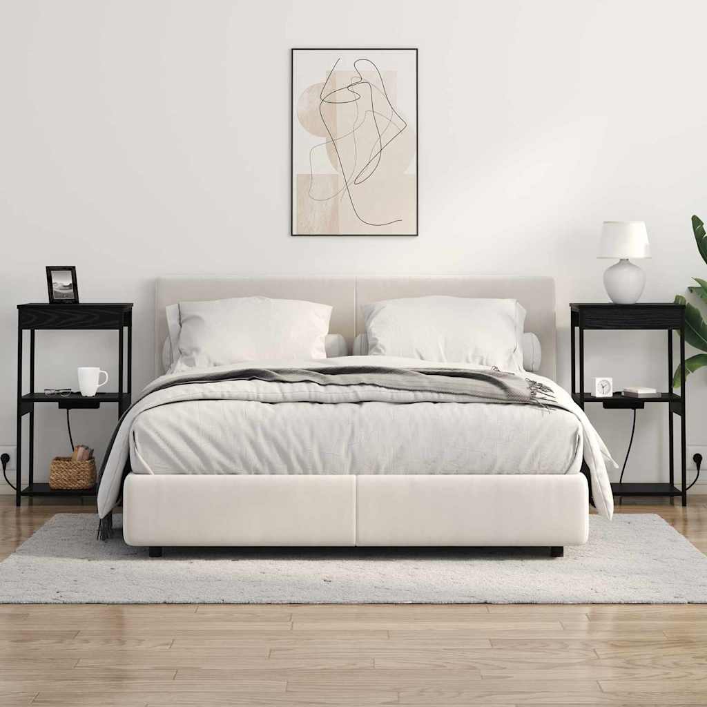 Noćni ormar Crni hrast 41 x 31 x 76 cm Konstruirano drvo