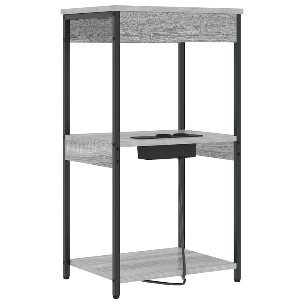 Noćni ormar Siva Sonoma 41 x 31 x 76 cm Konstruirano drvo