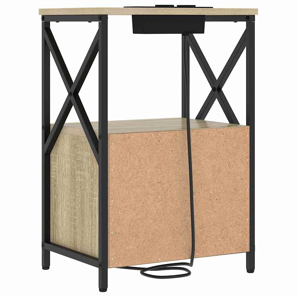 Noćni ormar s ladicama 2 pcs Sonoma hrast 40 x 31 x 60 cm