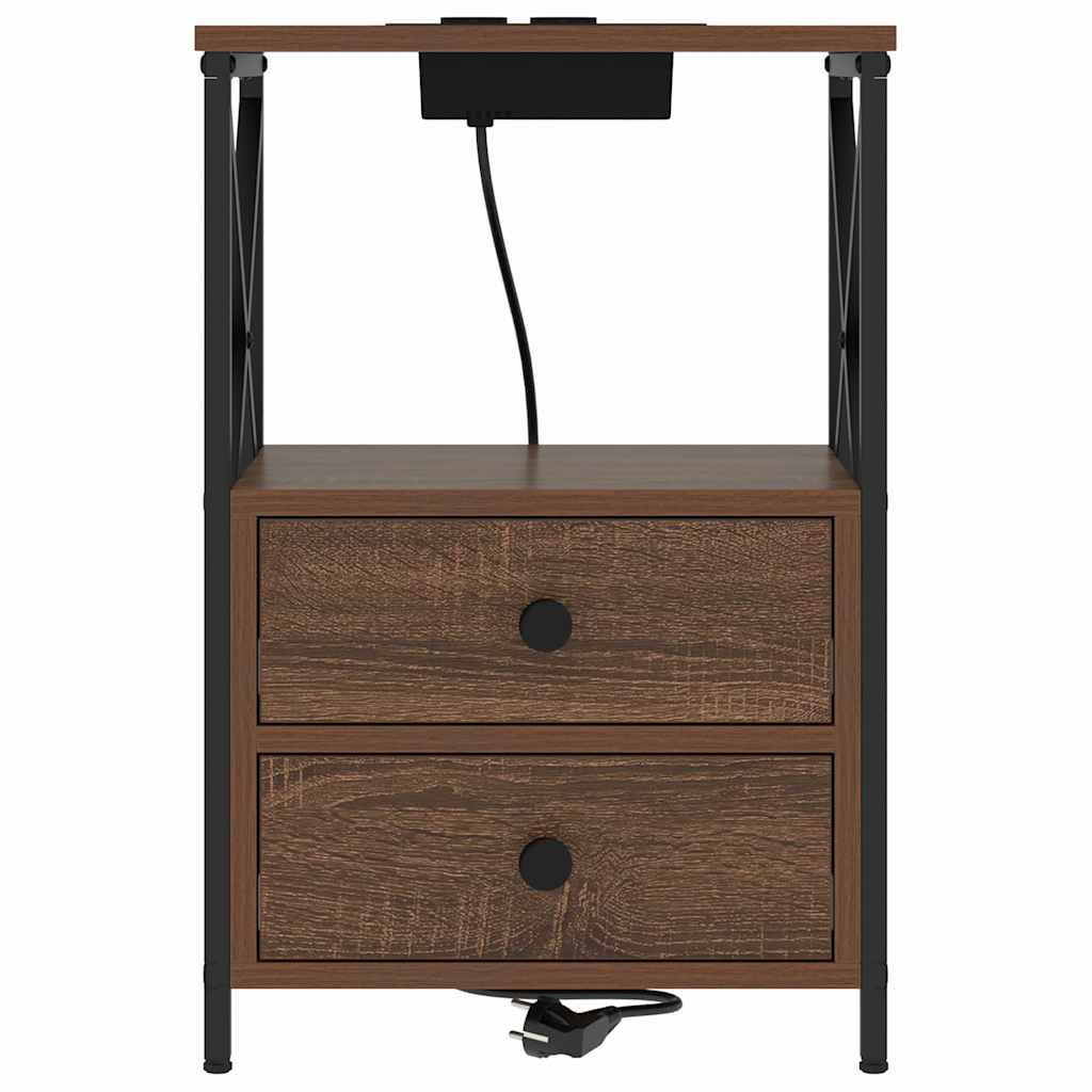 Noćni ormar Smeđi hrast 40 x 31 x 60 cm Konstruirano drvo
