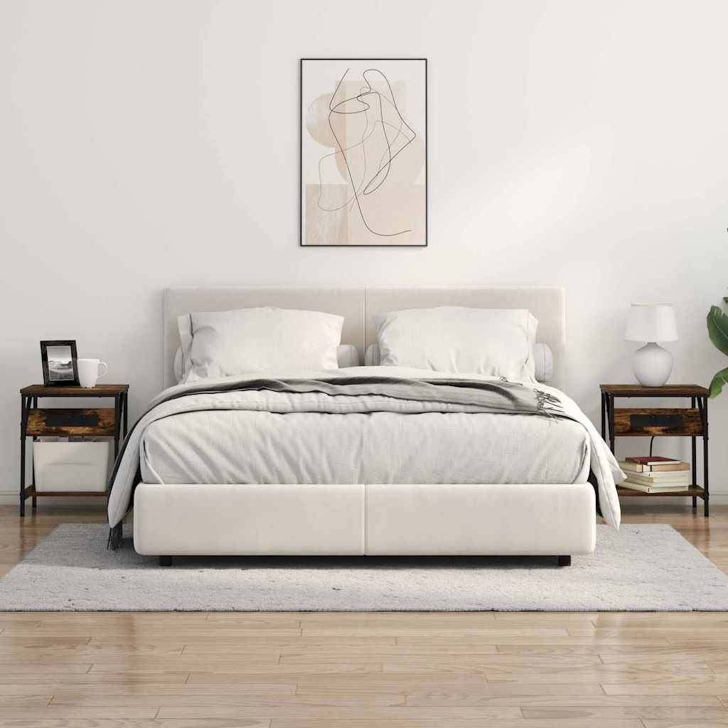 Noćni ormar 2 pcs Dimljeni hrast 38 x 30 x 48 cm