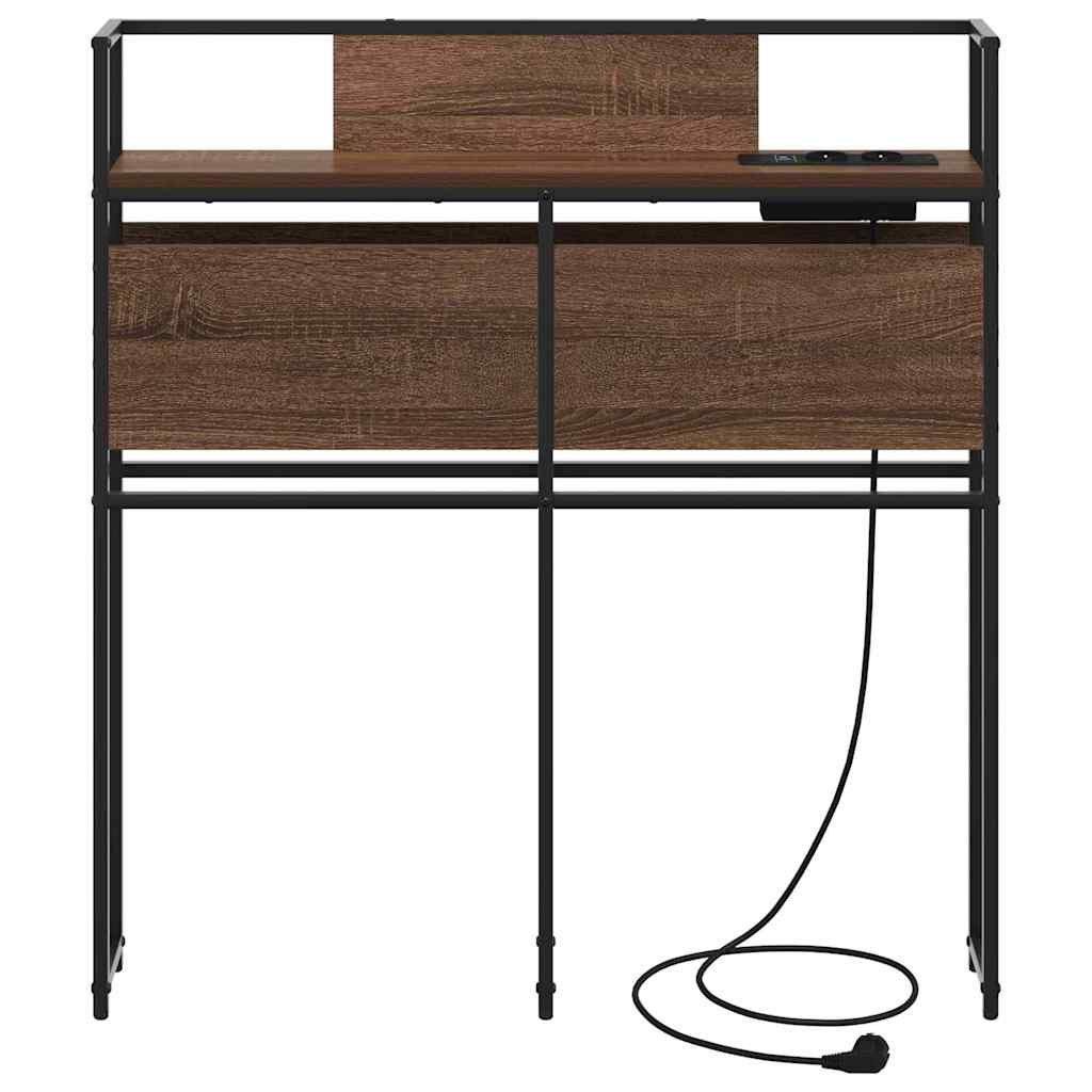 Skladišno uzglavlje s pohranom Smeđi hrast Konstruirano drvo