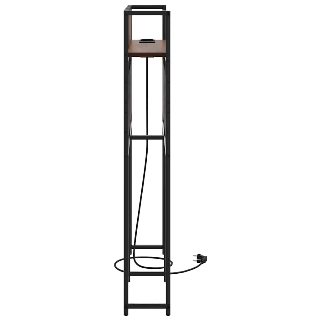 Skladišno uzglavlje s pohranom Smeđi hrast Konstruirano drvo